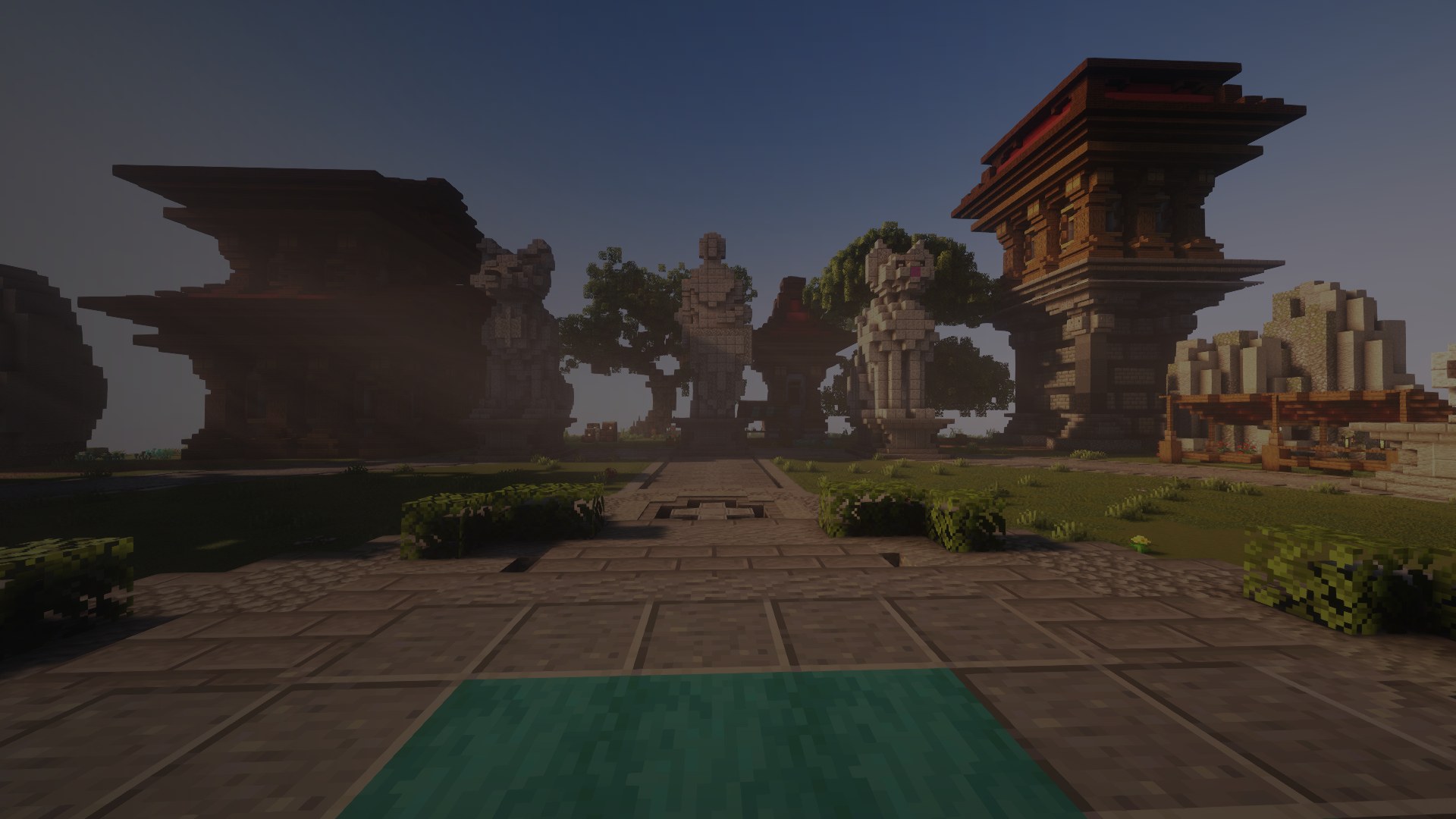 An ALWTO PvP arena in Minecraft